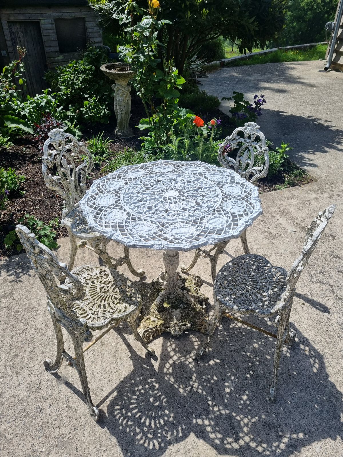 Victorian Cast Iron Zodiac Table By Falkirk Iron Works C. 1880 photo furniture