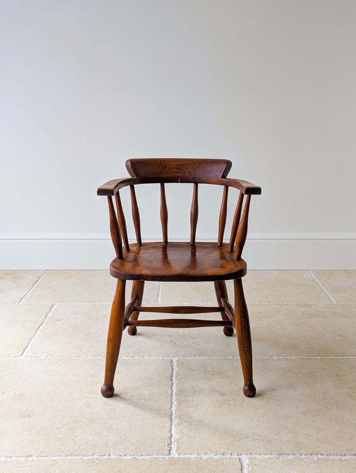 Arts & Crafts Style Elm And Beech Desk Chair 1940’s photo furniture
