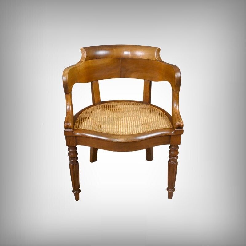 Walnut Office Chair, Louis Philippe Period – First Half Of The 19th Century photo furniture