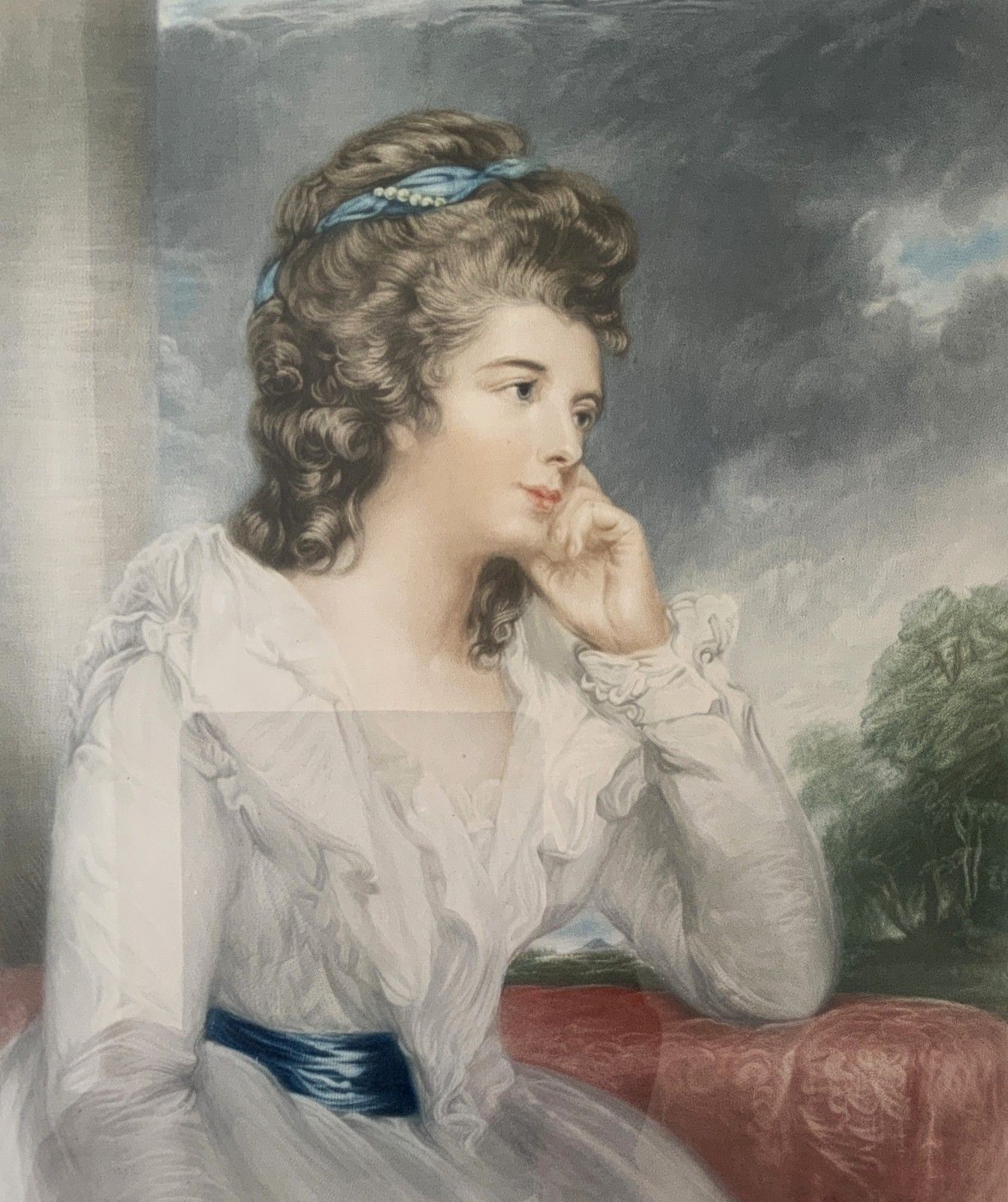 Art Portrait Of A Lady Signed Artist Proof Mezzotint Engraving By Sydney Wilson 1911 photo