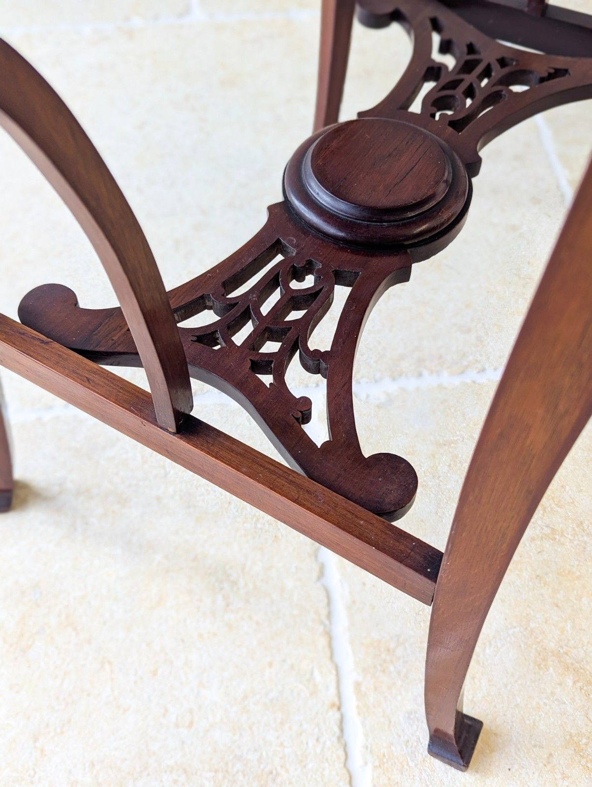 photo buy Antique Edwardian Art Nouveau Mahogany Side Table C.1900