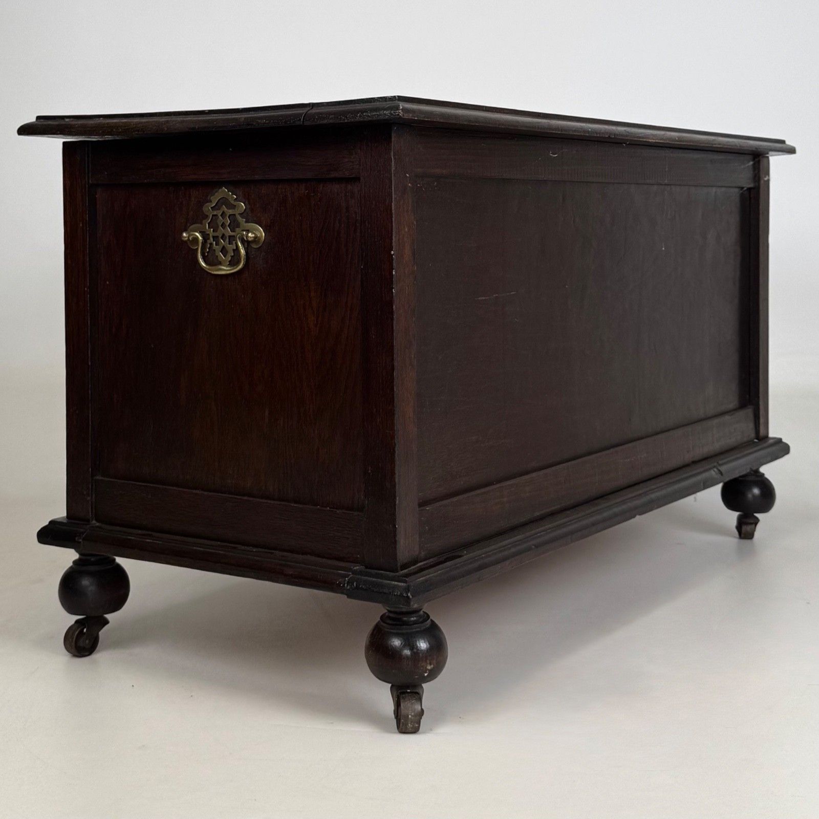 Antique 20th Century Edwardian Blanket Box In Oak ( Af 5788 ) photo Furniture