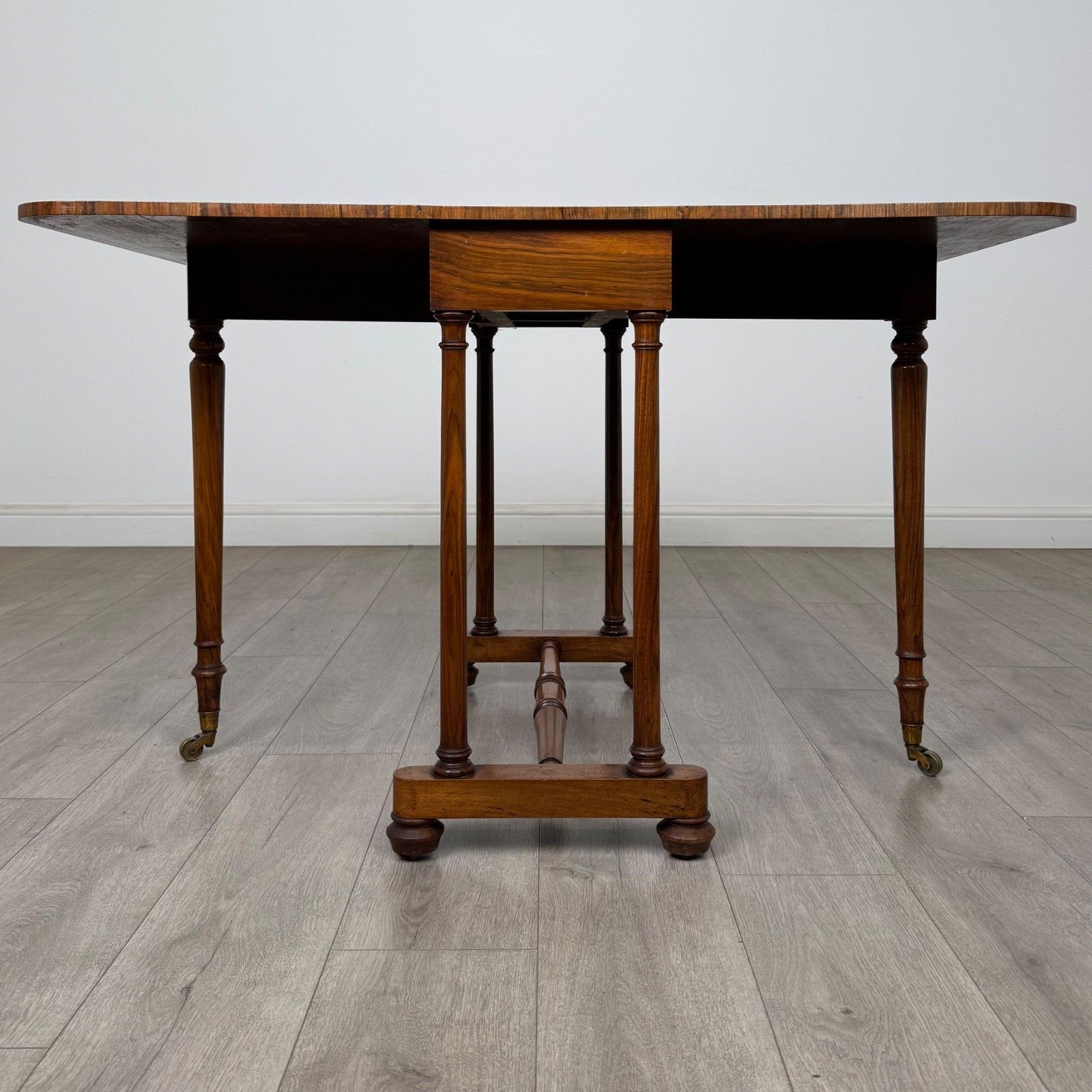 Antique 19th Century Victorian Sutherland Table In Burr Walnut ( Af 5781 ) photo vinterior
