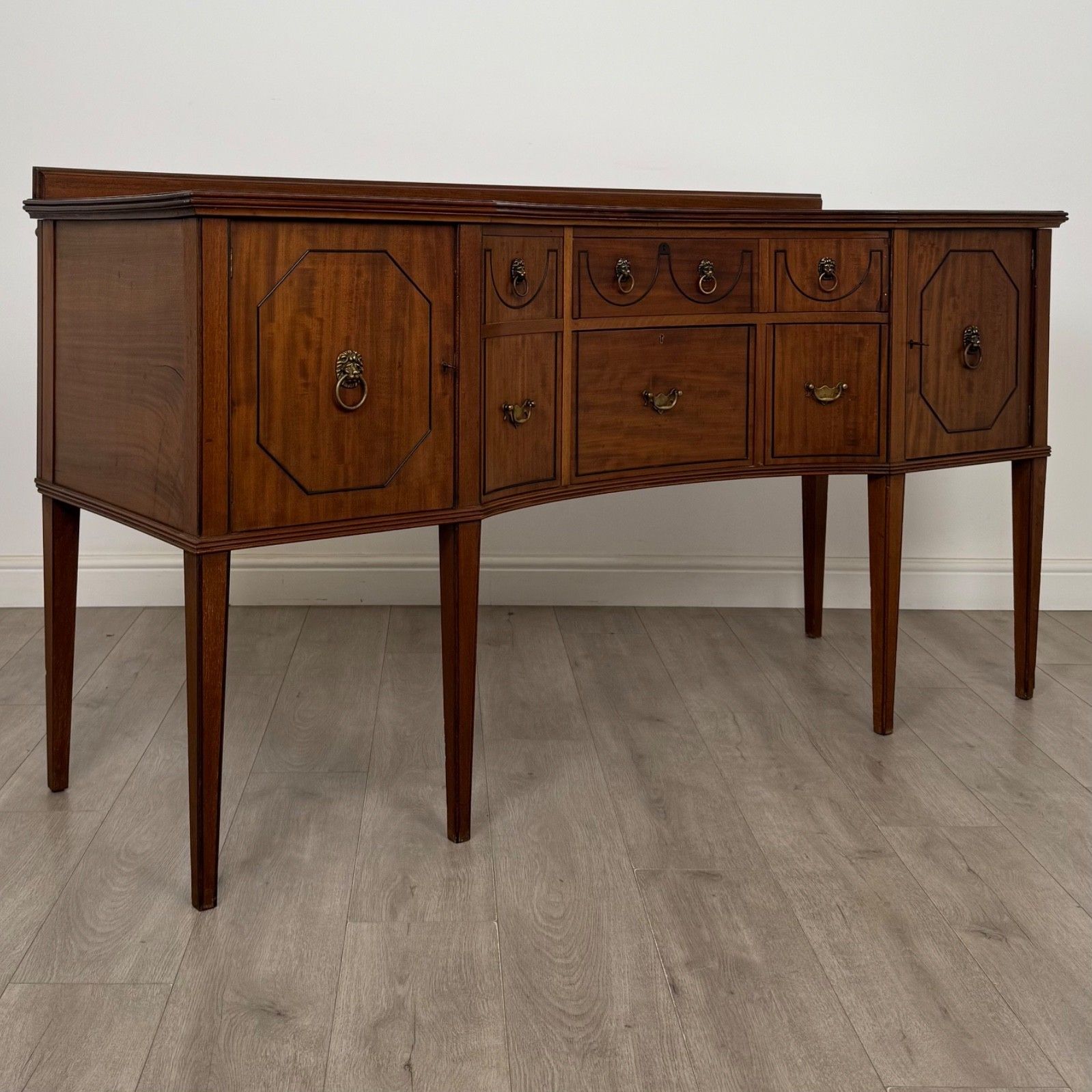 photo furniture Antique 18th Century Large Georgian Sideboard In Mahogany ( Af 5743 )