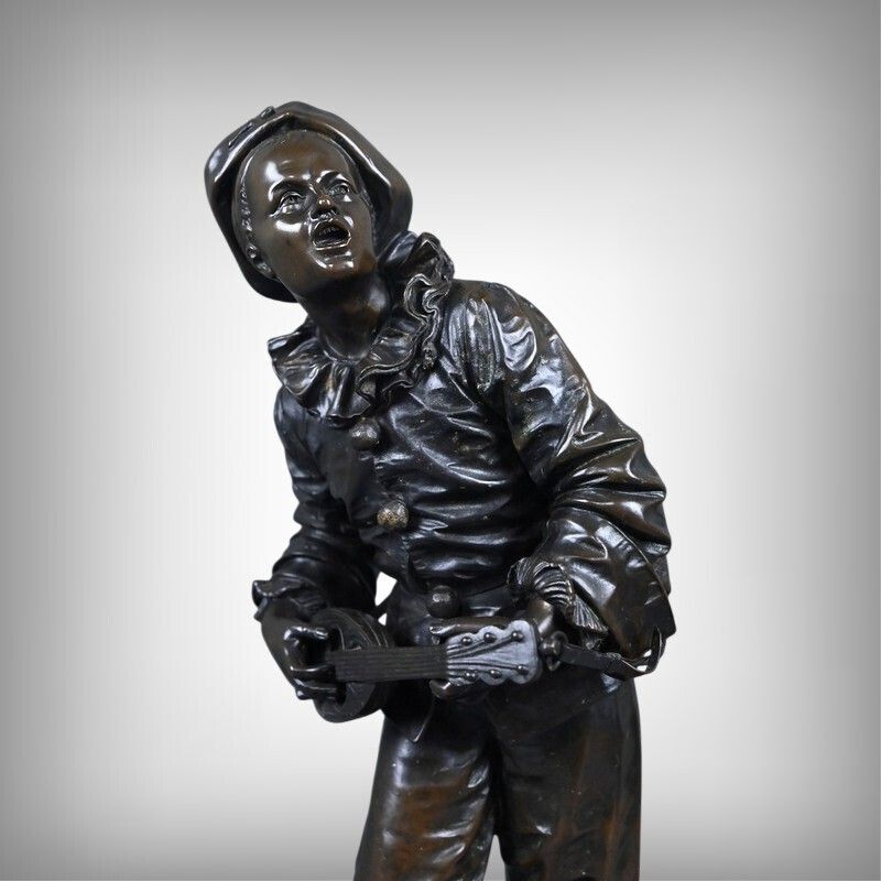 Important Bronze Sculpture "By The Light Of The Moon" Signed Bouret – Late 19th Century photo furniture