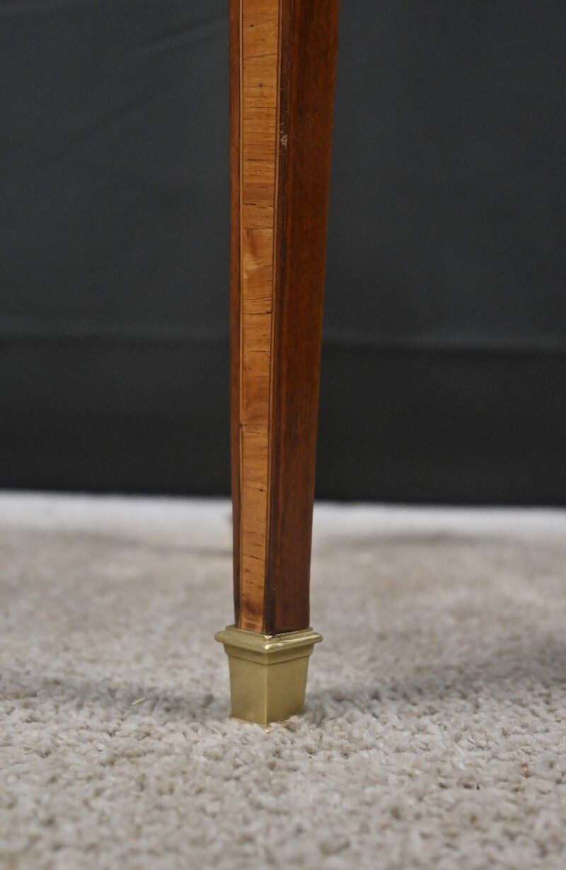 photo for sale Small Marquetry Side Table, Louis XVI Style – Early 20th Century