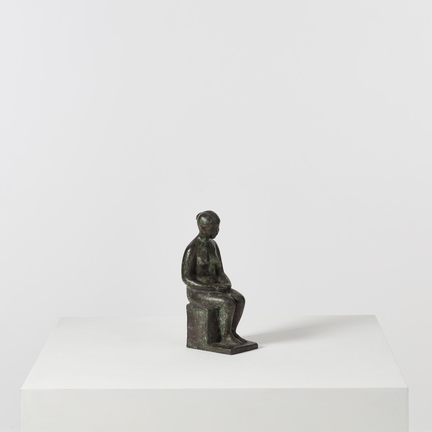 Charles Despiau (Attr.) Bronze Of Seated Lady France, Early 20th Century