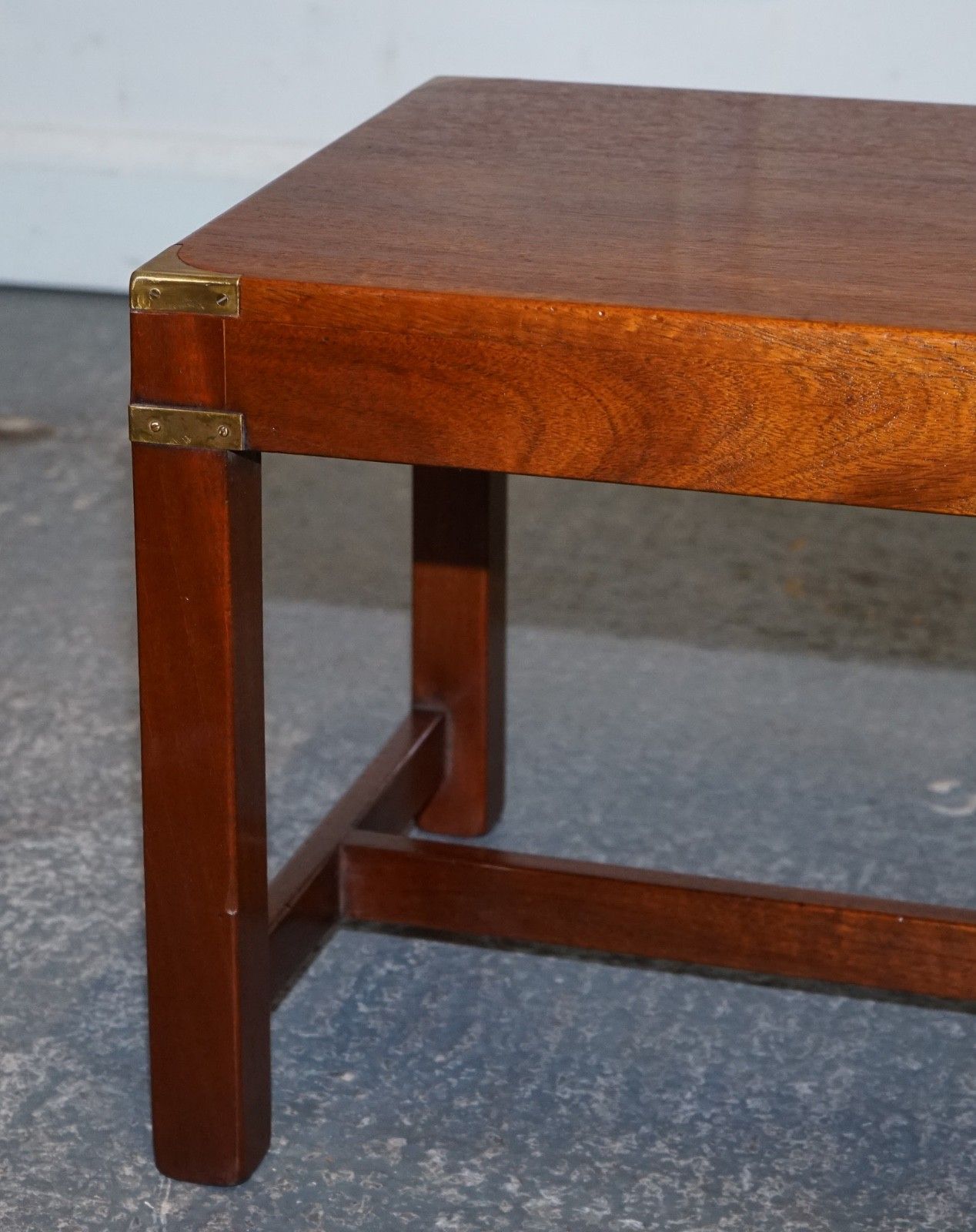 Restored Vintage Harrods London Reh Kennedy Military Campaign Coffee Table photo Furniture
