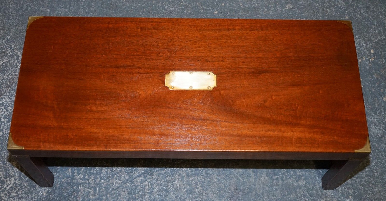 Restored Vintage Harrods London Reh Kennedy Military Campaign Coffee Table photo vinterior