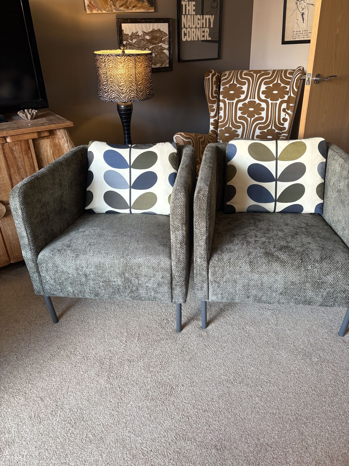 Newly Reupholstered Scandi Armchair