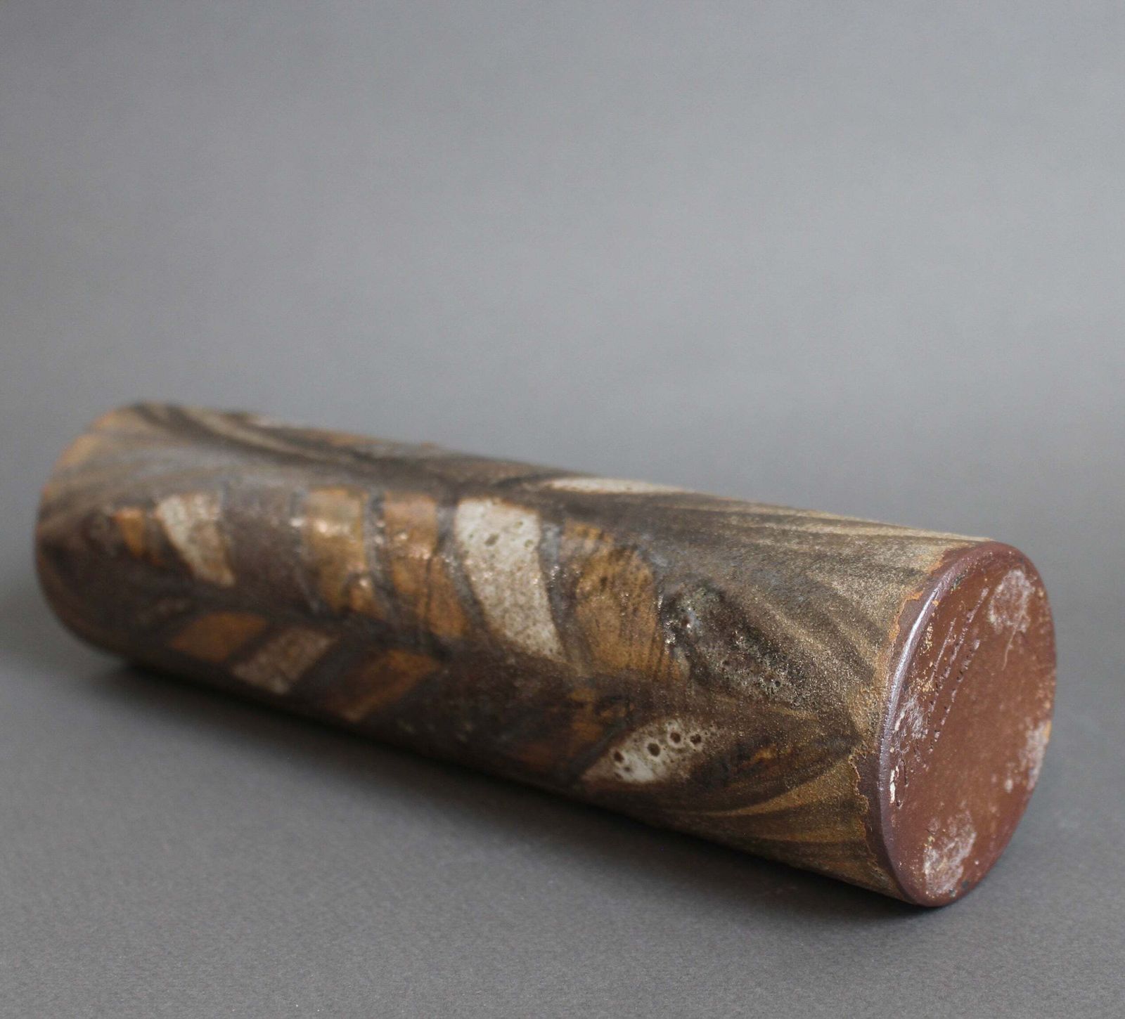 840.0 Mid Century French Ceramic Flower Vase By Alexandre Kostanda (Circa 1960s) photo