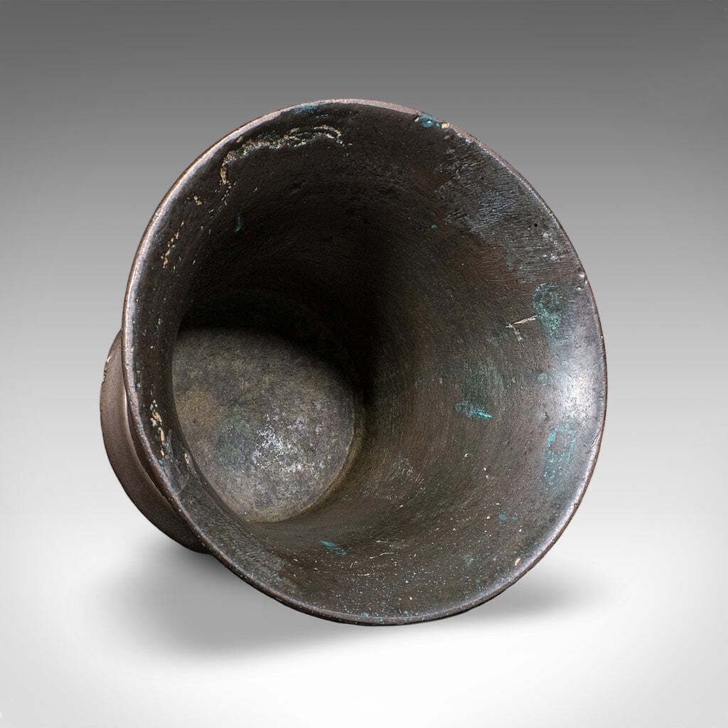Antique Chemist's Counter Mortar & Pestle, English, Bronze, Apothecary, Georgian. photo buy