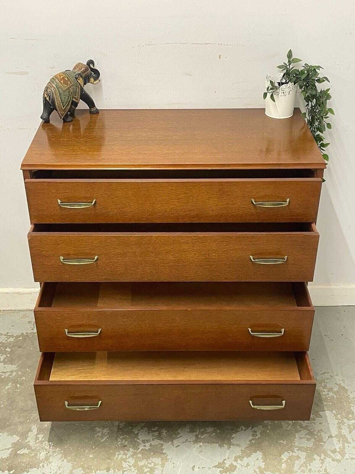 Mid Century Modern Chest Of Drawers 4 Drawer Bedroom Storage Cabinet photo Furniture