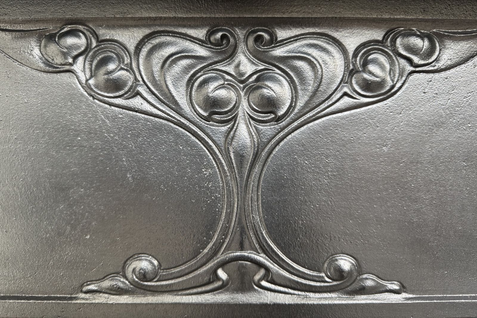 Antique Edwardian Art Nouveau Cast Iron Bedroom Fireplace photo Home Fixtures
