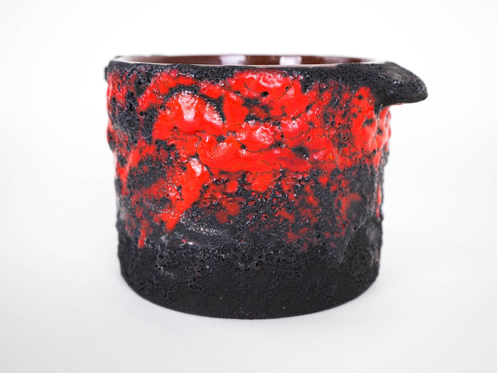 Keramische vaas, Fat Lava, Duits design, jaren 1960, Made In Germany photo vinterior