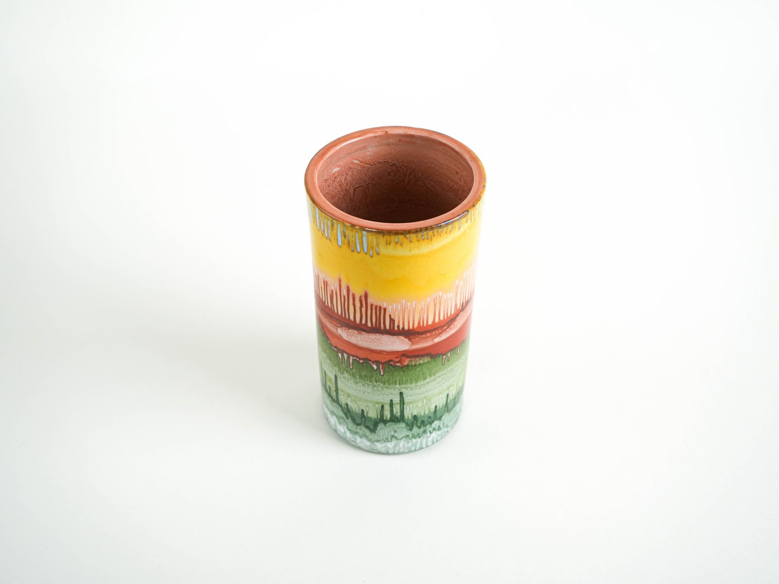 Cilindrische vaas, Deens design, jaren 1970, gemaakt in Denemarken photo Woonaccessoires