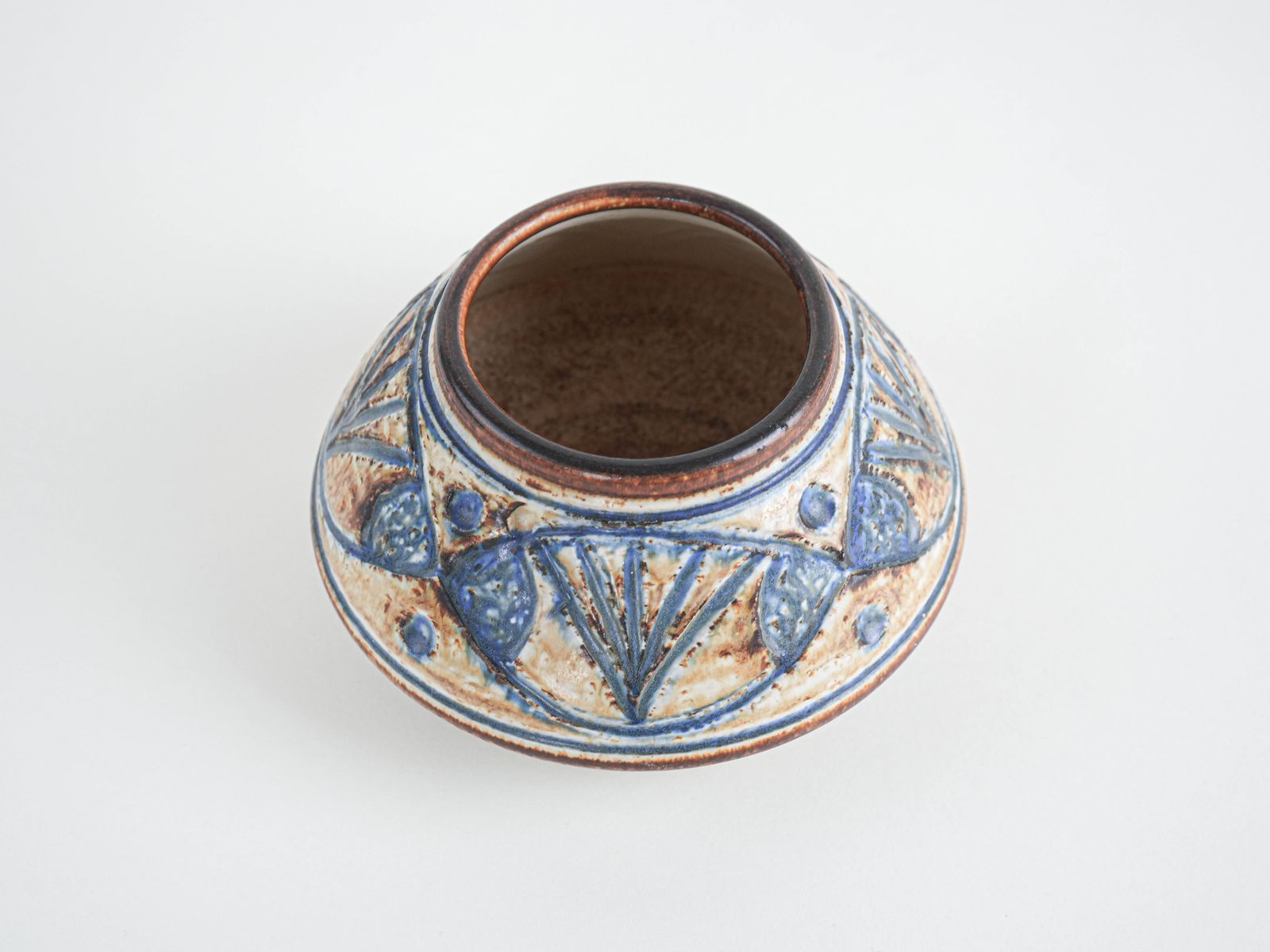 Keramische vaas, Deens design, jaren 1960, geproduceerd door Søholm photo Woonaccessoires