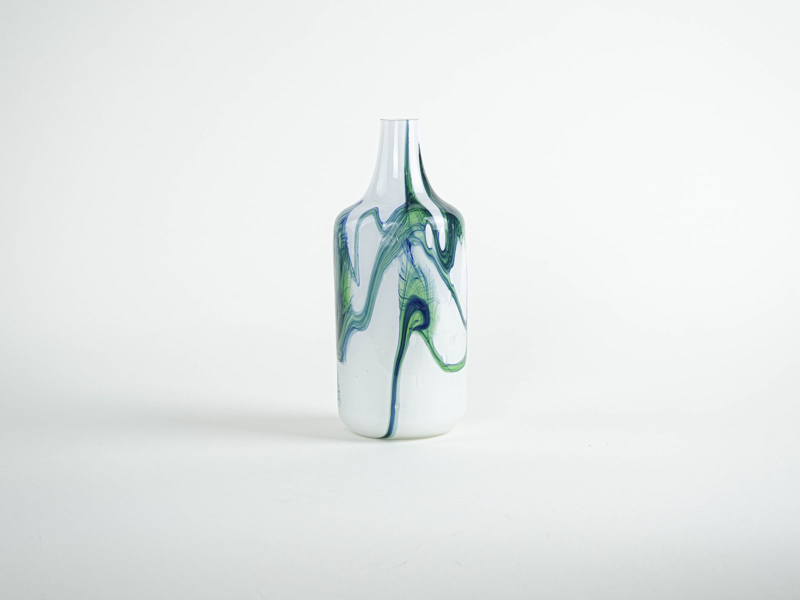 Glass Vase, Danish Design, 1970s, Made In Denmark photo for sale