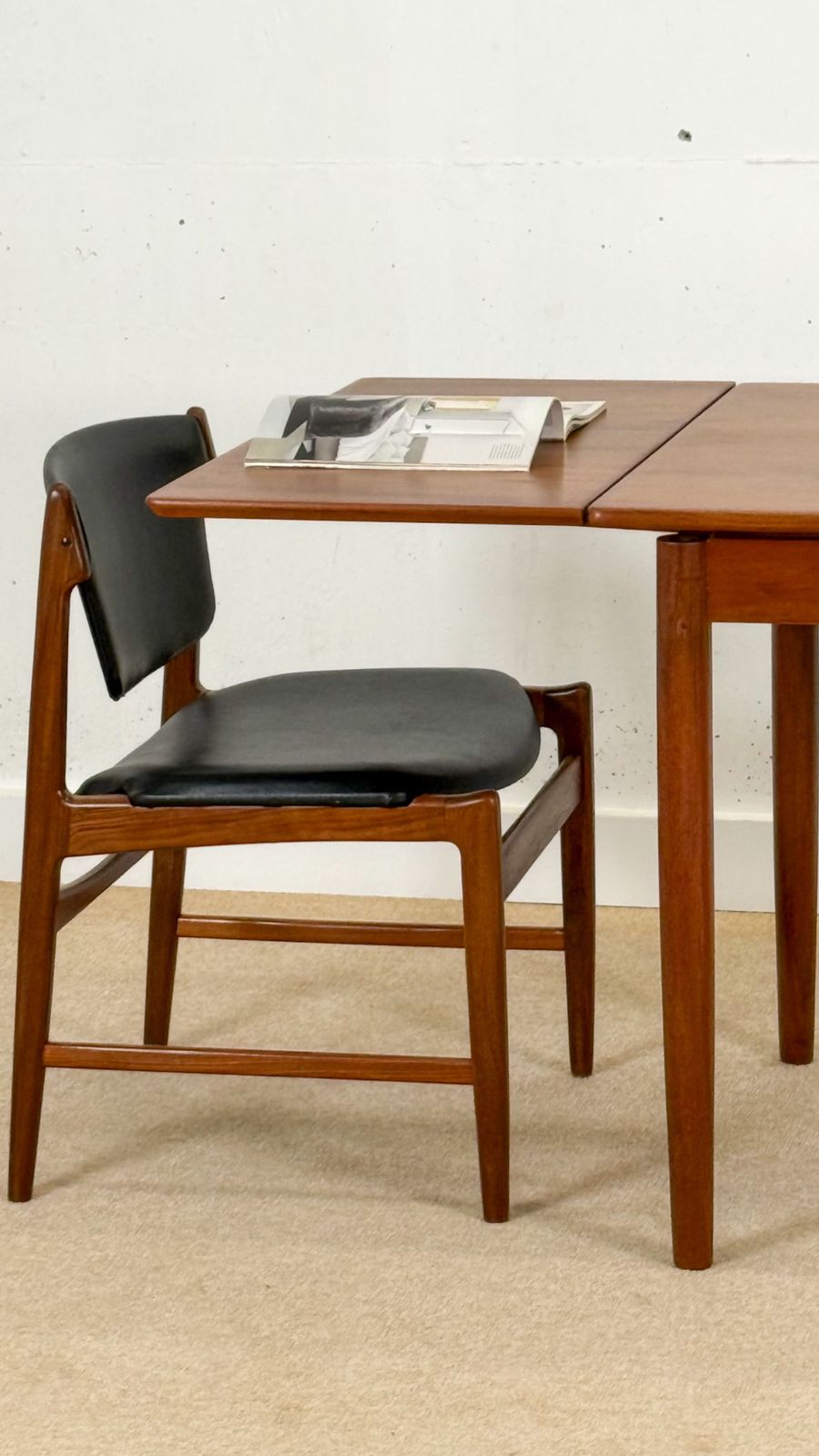 1400.0 Set Of Four Danish Mid Century Teak Dining Chairs By Kofod Larsen For G Plan photo