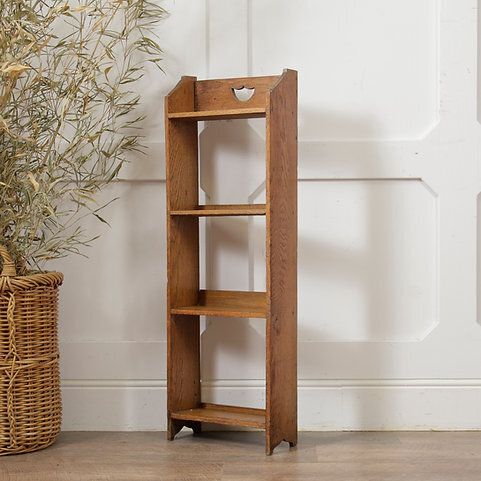Bespoke Early 20th Century Honey Oak Bookcase photo vintage