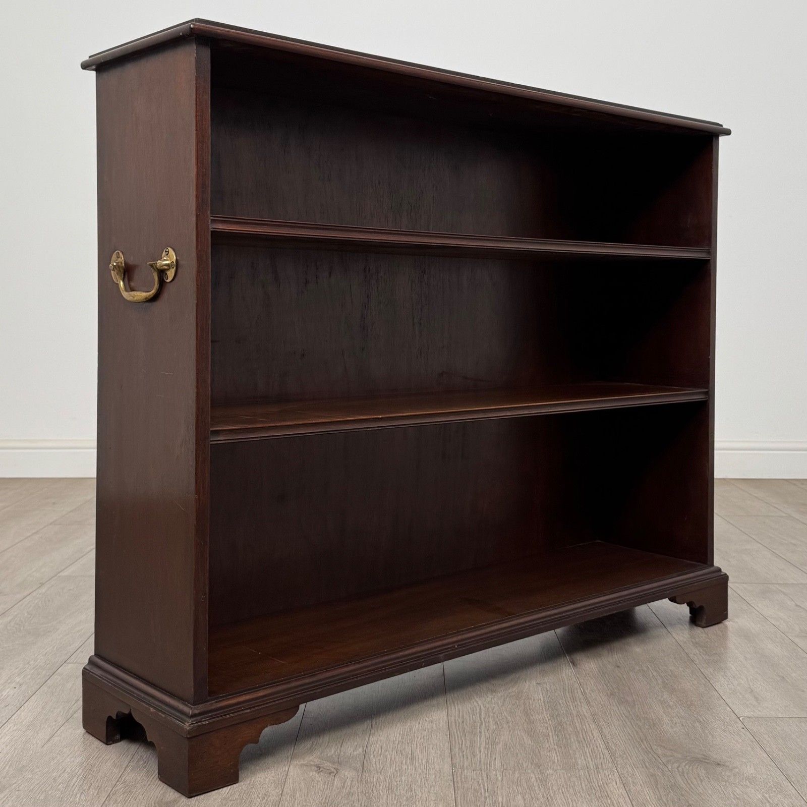 photo furniture Antique 18th Century Georgian Open Bookcase In Mahogany ( Af 5780 )