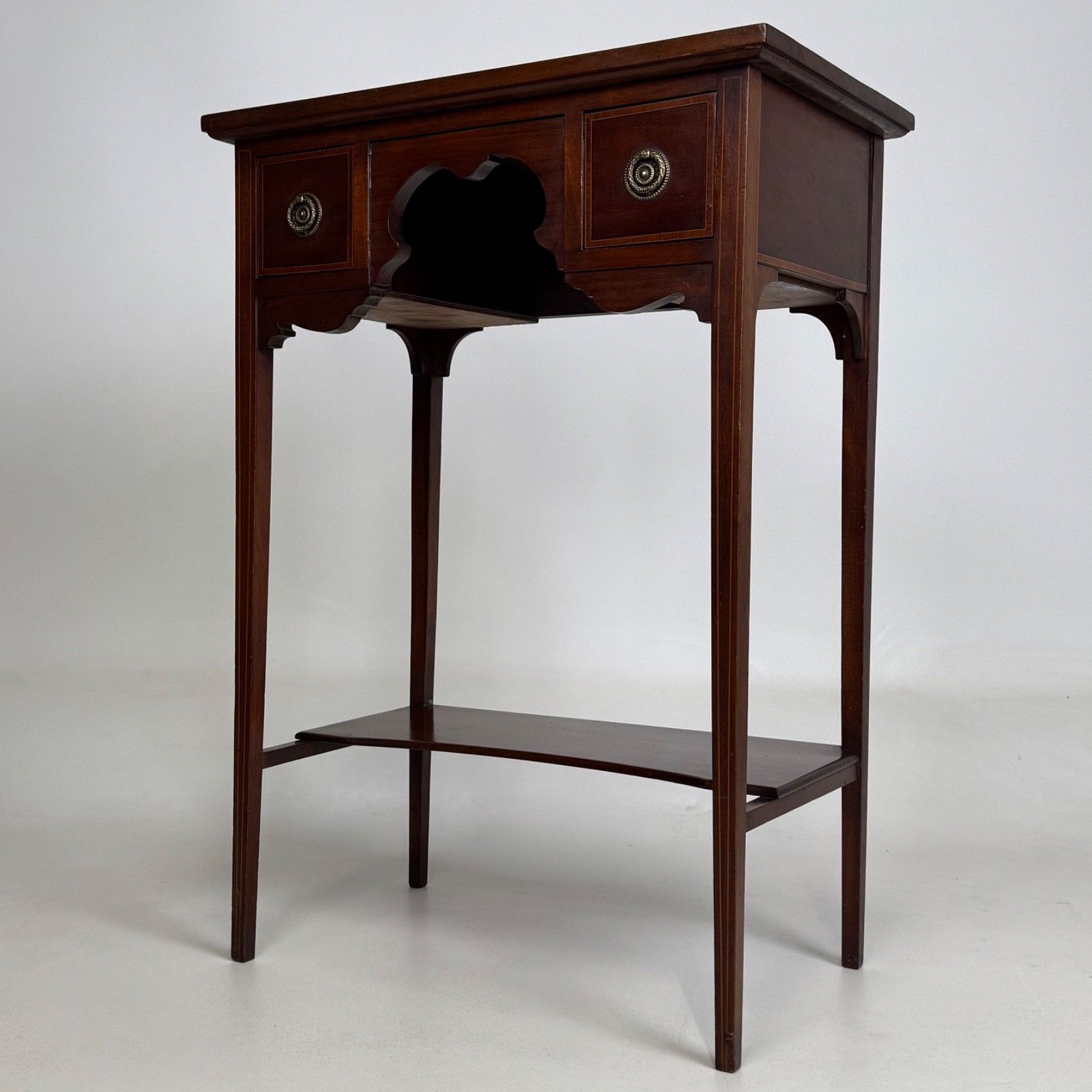 Antique 20th Century Edwardian Side Table In Mahogany ( Af 5789 ) photo furniture