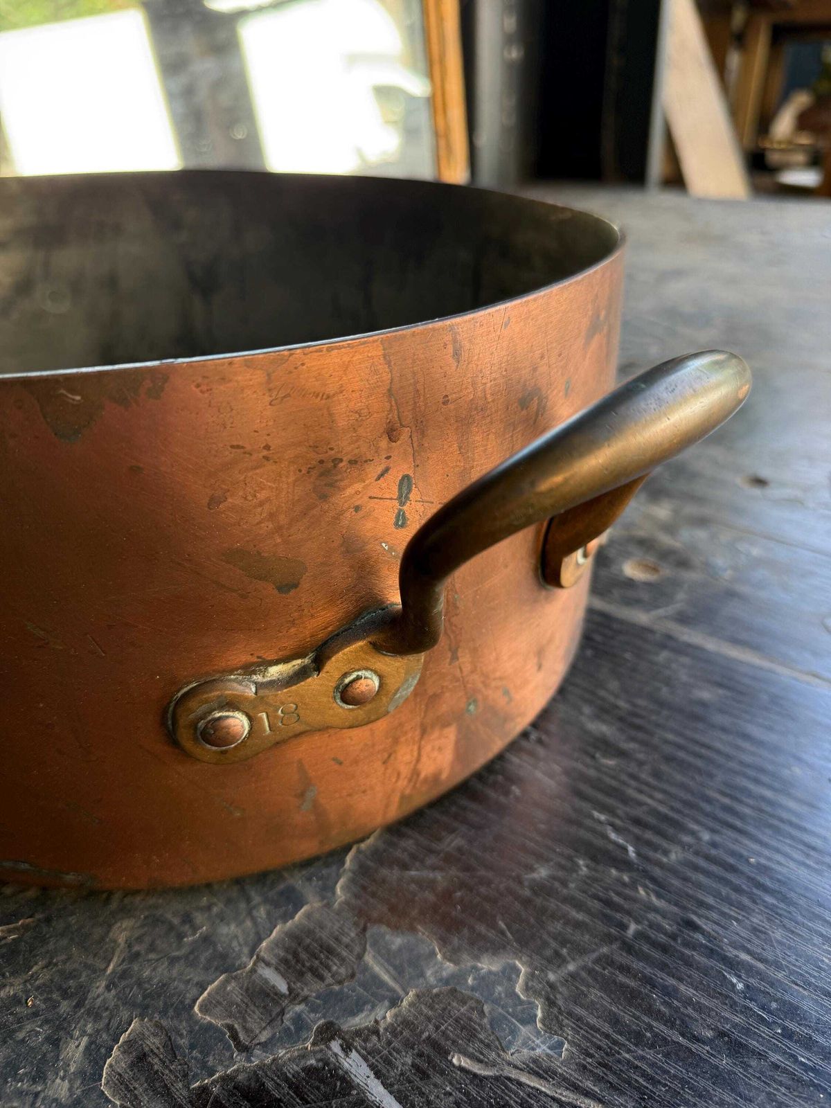 Antique Copper Pot, 1800s photo vinterior