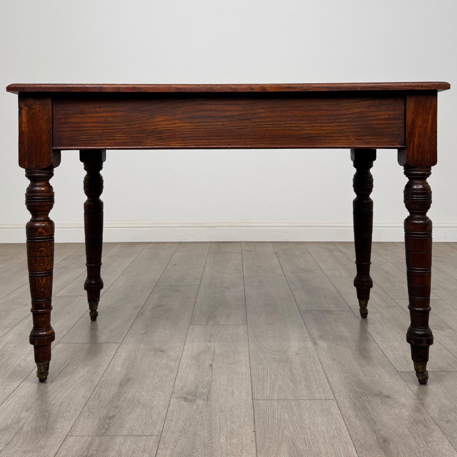 Antique 20th Century Edwardian Writing Table In Oak ( Af 5805 ) photo 685.0