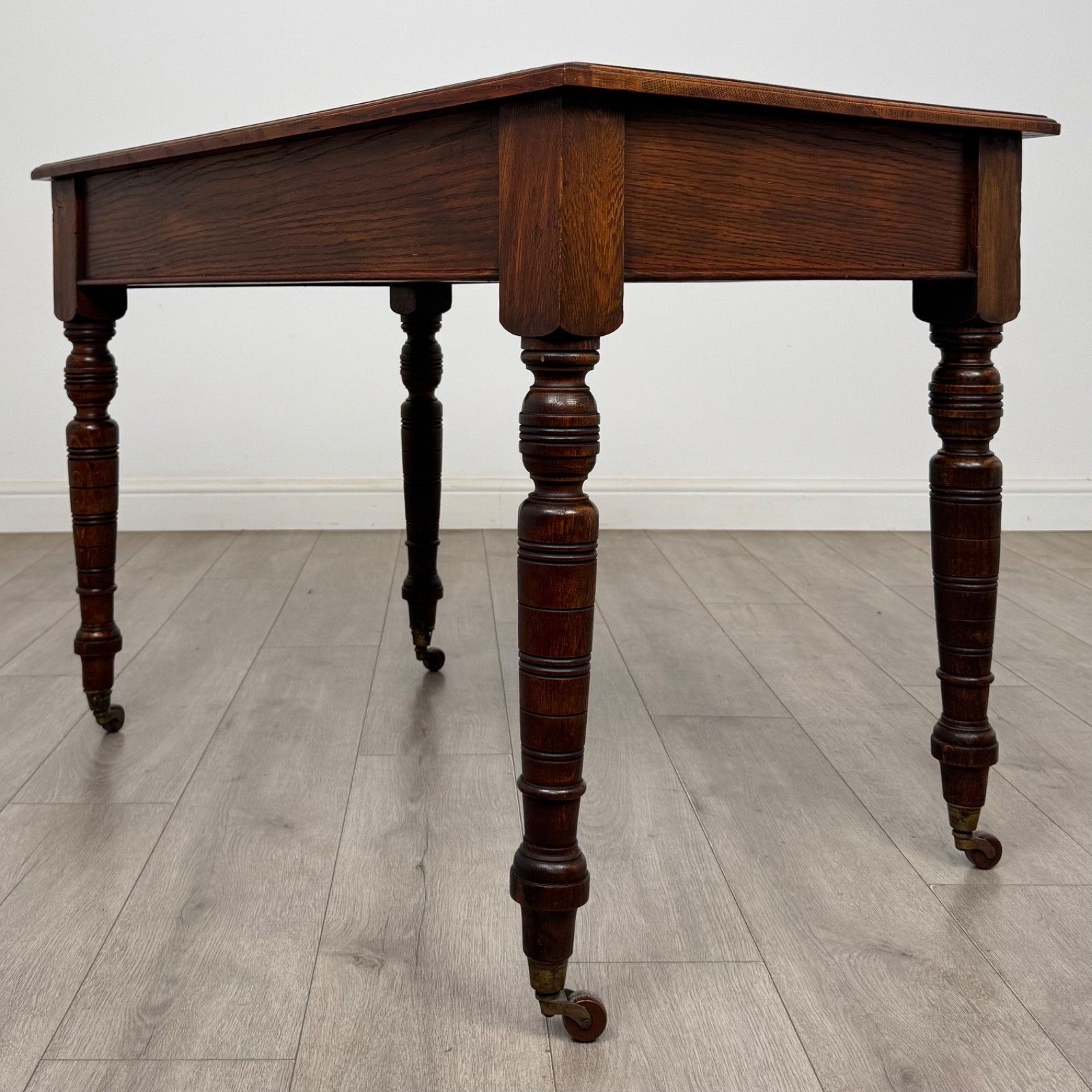 Antique 20th Century Edwardian Writing Table In Oak ( Af 5805 ) photo vinterior