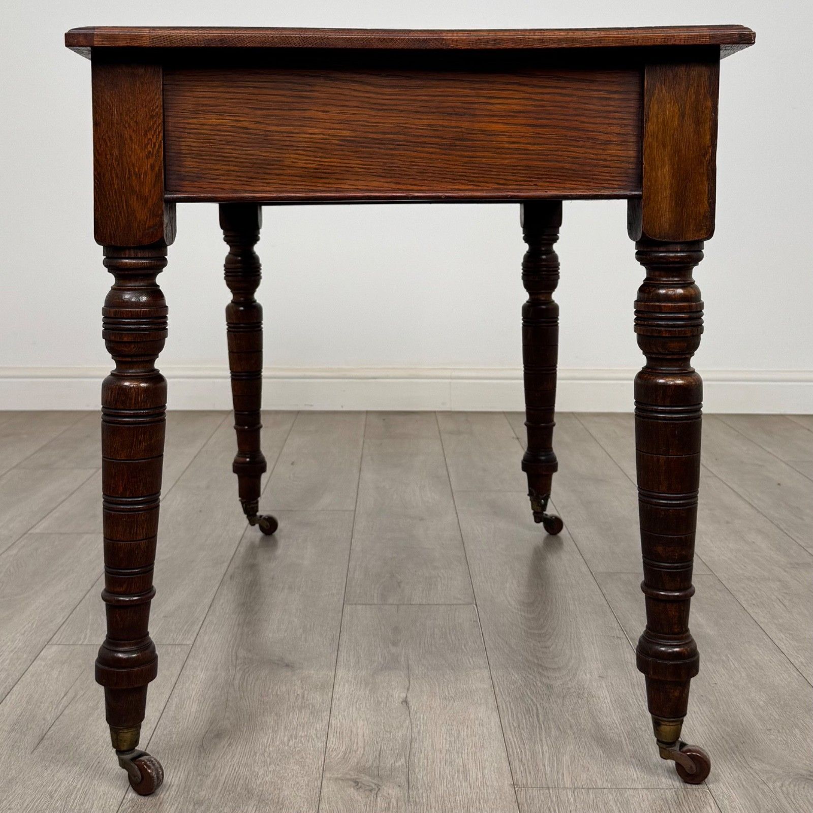 Antique 20th Century Edwardian Writing Table In Oak ( Af 5805 ) photo buy