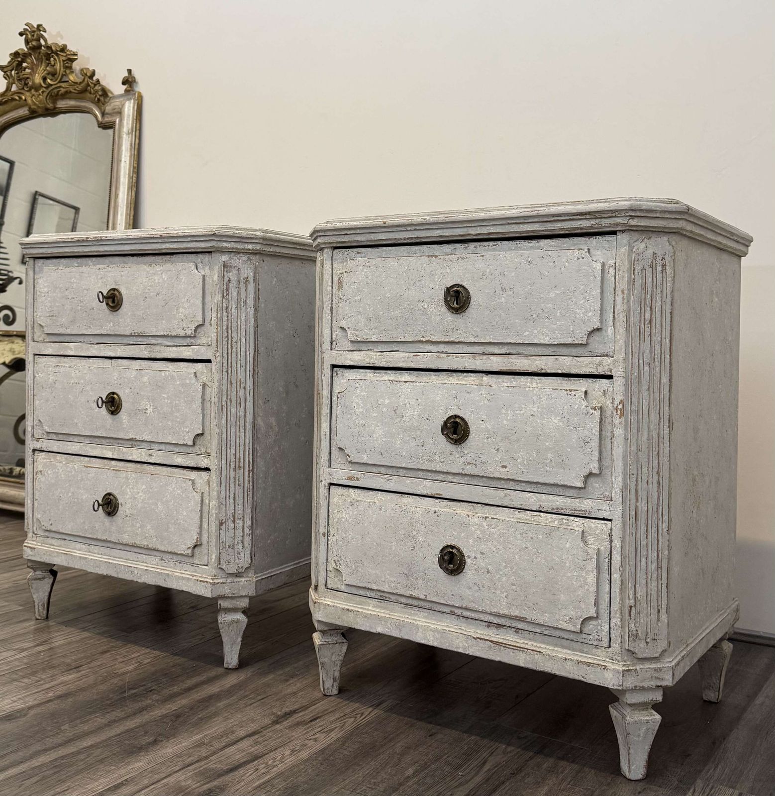 Pair Of 19th Century Swedish Commodes photo Furniture