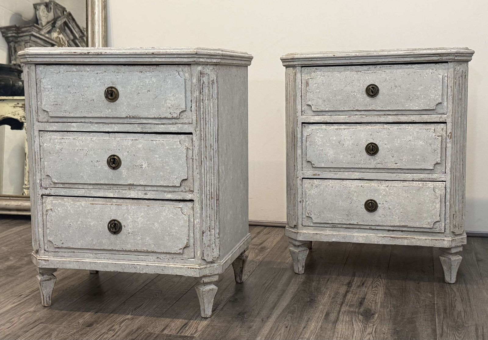 Furniture Pair Of 19th Century Swedish Commodes photo
