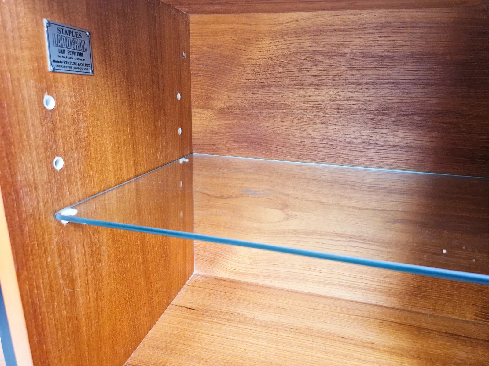 1995.0 Staples Ladderax Vintage 1960s Mid Century 3 Bay Danish Design Cabinet Sideboard Shelf System Pg099 photo