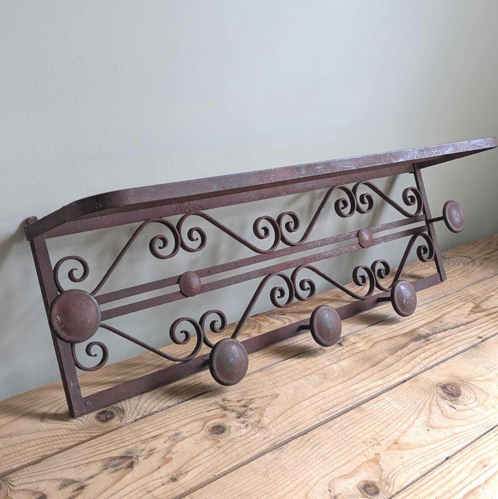 Vintage French Hat And Coat Rack C1950s photo Furniture