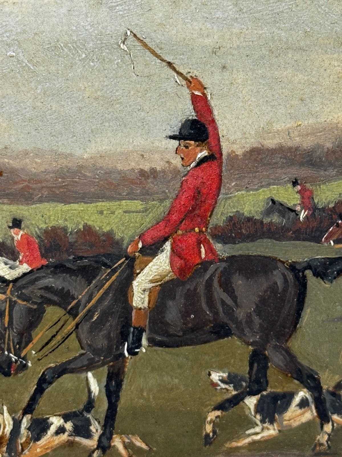 Victorian Oil Painting View Halloo (The Berkeley Hunt) C1880 By Charles Faulkner photo 4000.0