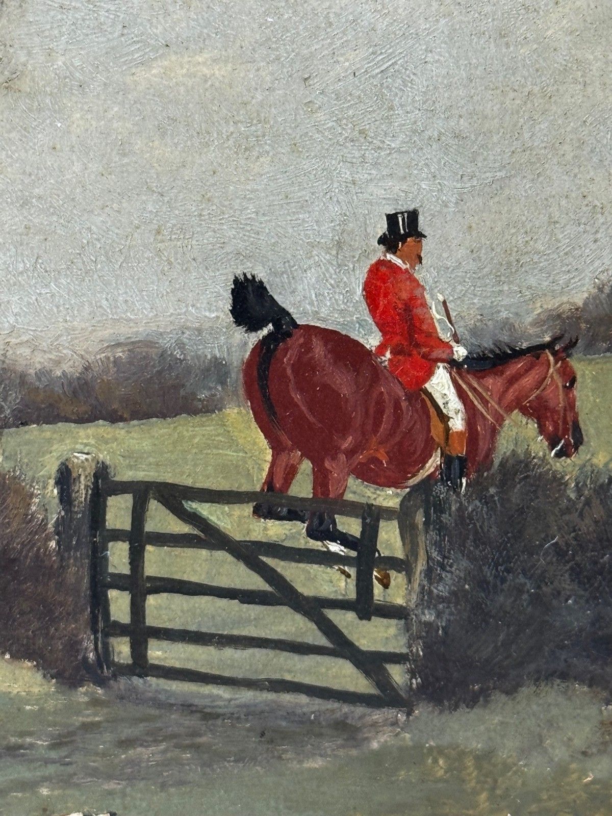 Victorian Oil Painting C1880 Full Cry (The Berkeley Hunt) By Charles Faulkner photo vinterior