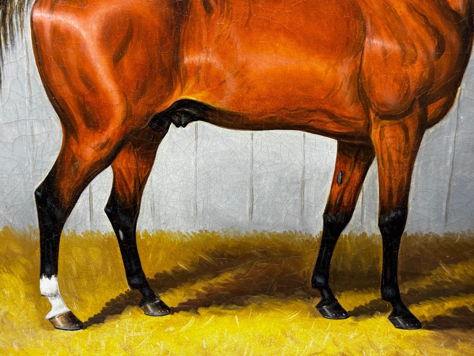 photo furniture 19th Century Equine Oil Painting Horse Portrait William The Conqueror By Samuel Spode C1840