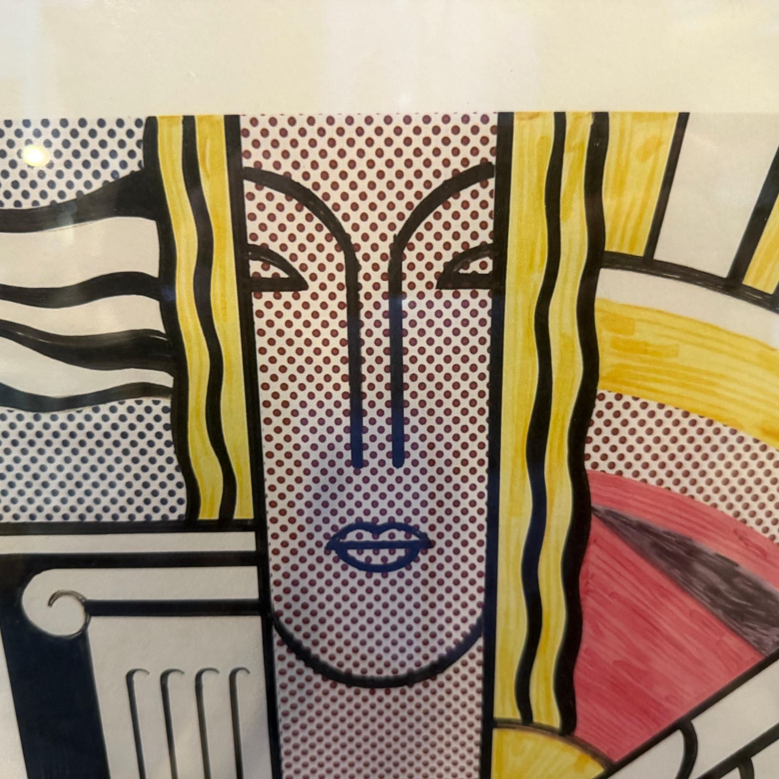 21st Century Framed Pop Art 100/150 Lithograph Modern Art By Roy Lichtenstein photo vintage