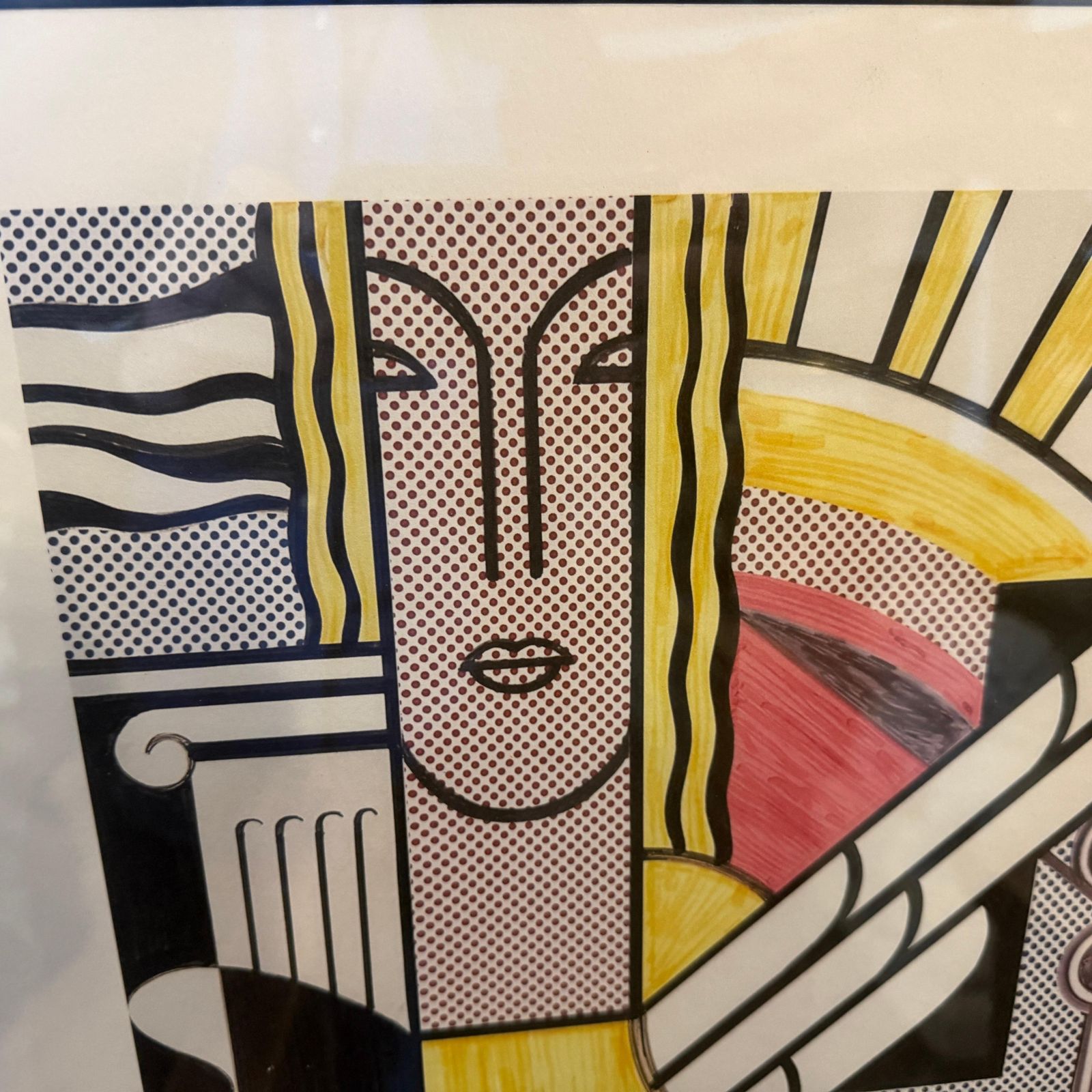photo for sale 21st Century Framed Pop Art 100/150 Lithograph Modern Art By Roy Lichtenstein