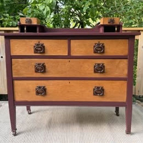 Restored Edwardian H. Chadwick & Son Chest Of Drawers Sheffield Made And Hand Built