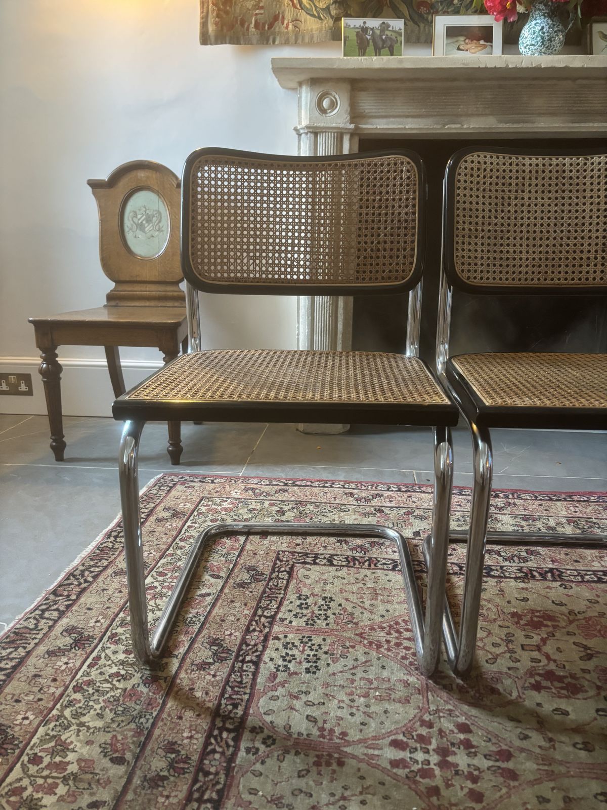 Set Of 4 Original 1960s Marcel Breuer Cesca Chairs Made By Gavina Italy photo Furniture