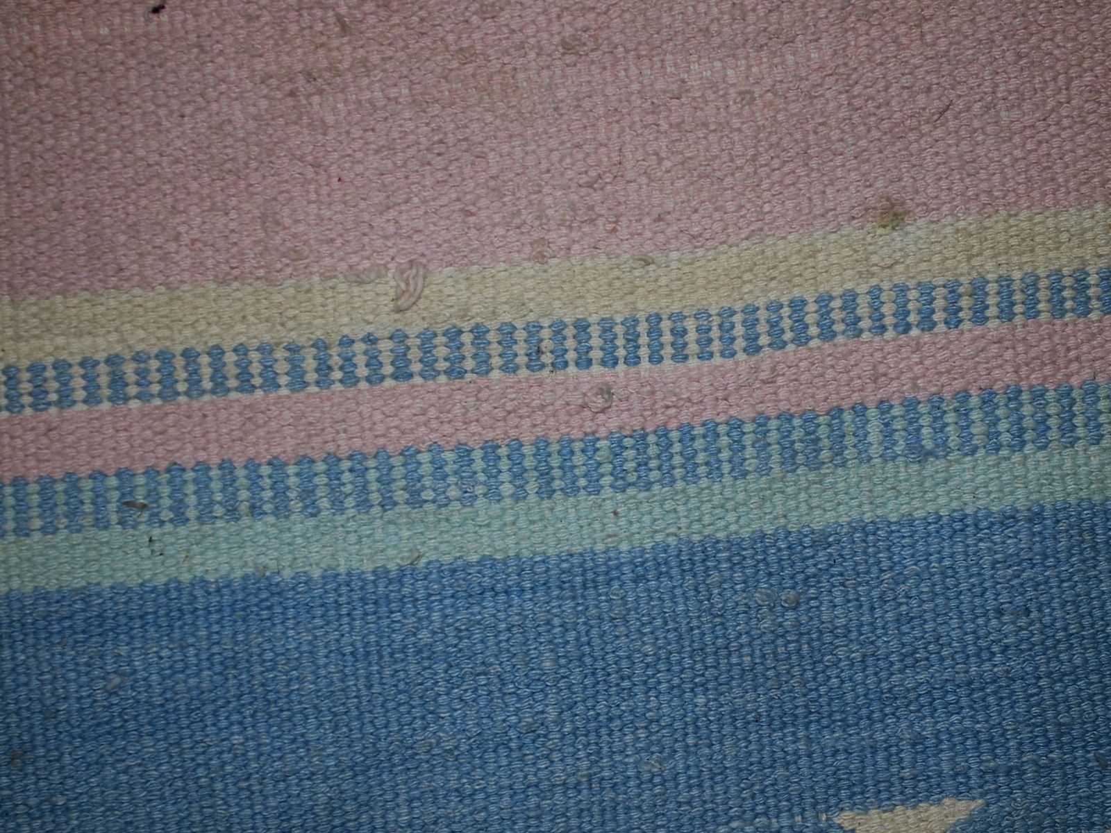 Handgemaakte vintage Indiase dhurrie flatweave kilim — 4' × 6' — ca. jaren 1960 photo vinterior