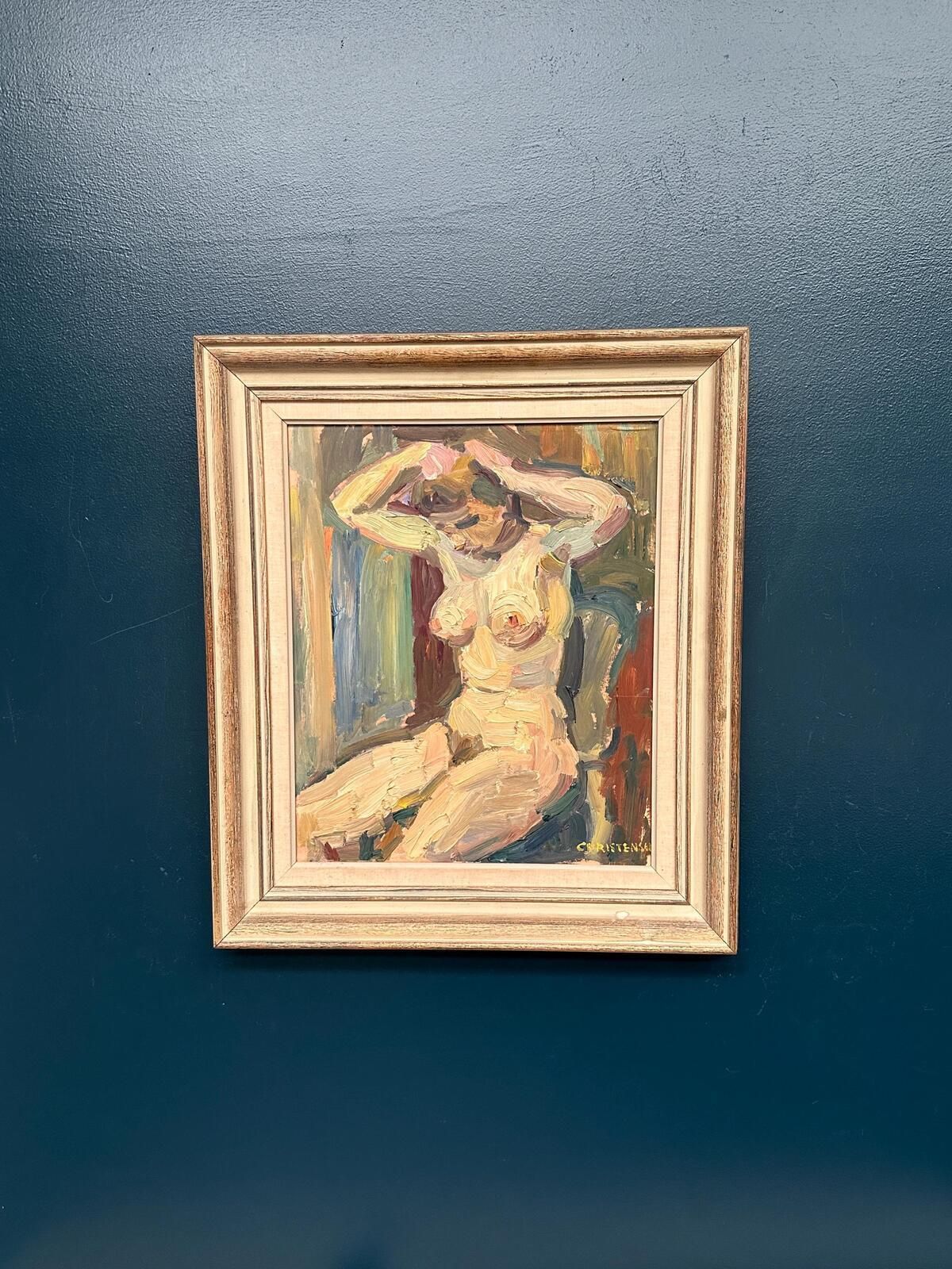 “Nude” By Gunnar Christenson (1895–1979). Painting.