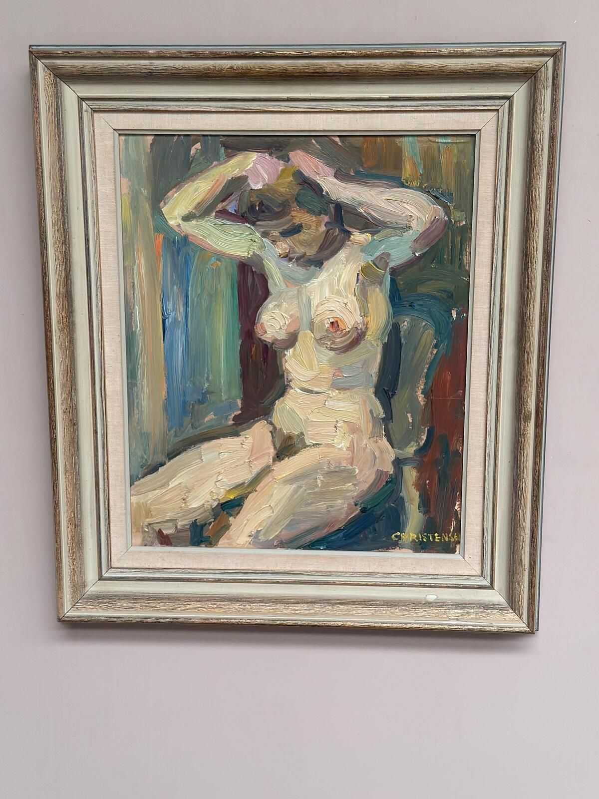 “Nude” By Gunnar Christenson (1895–1979). Painting. photo 525.0