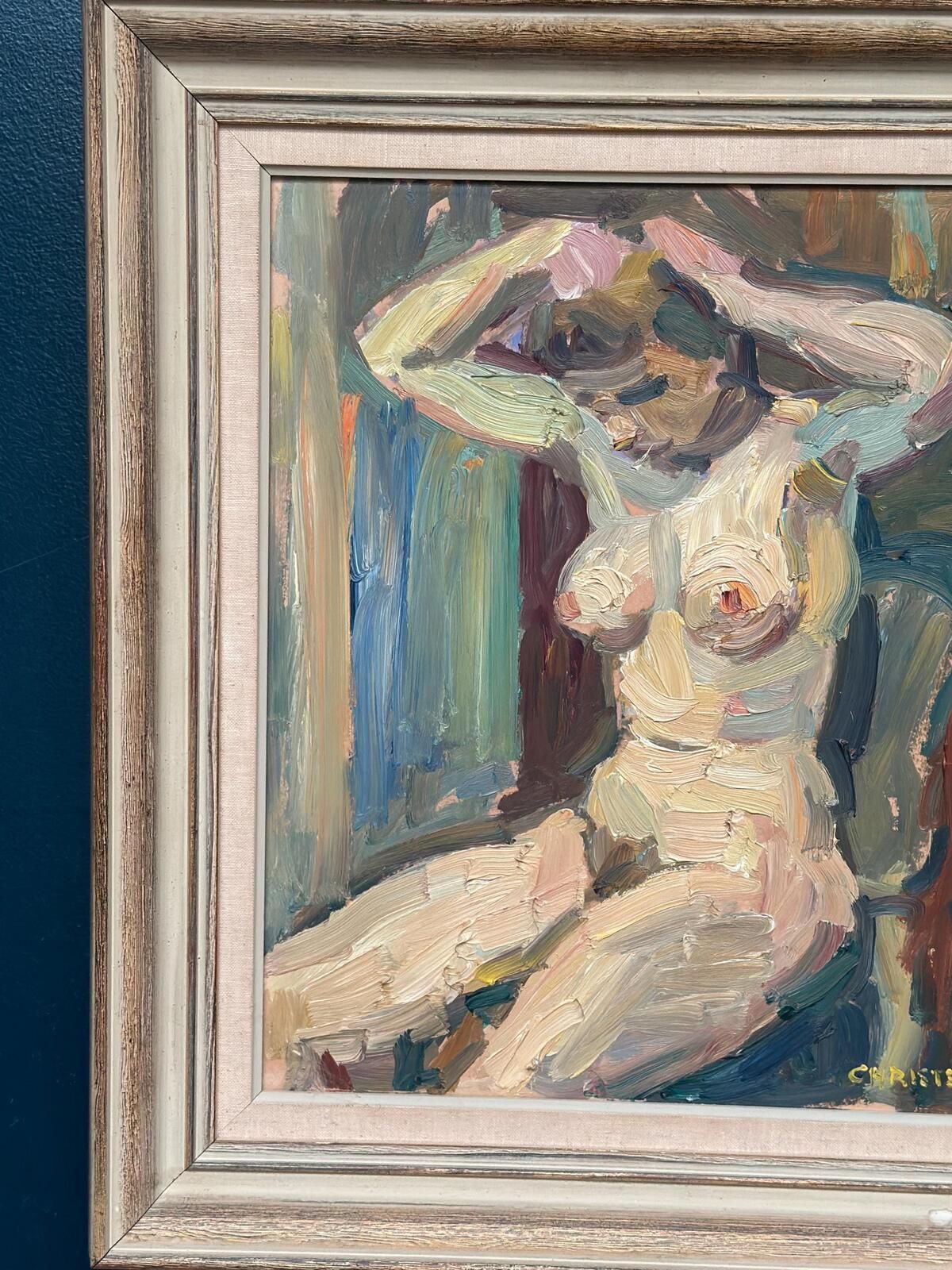 photo furniture “Nude” By Gunnar Christenson (1895–1979). Painting.