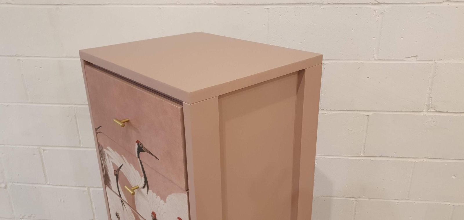 photo for sale Pair Of 5 Drawer Wooden Tallboys