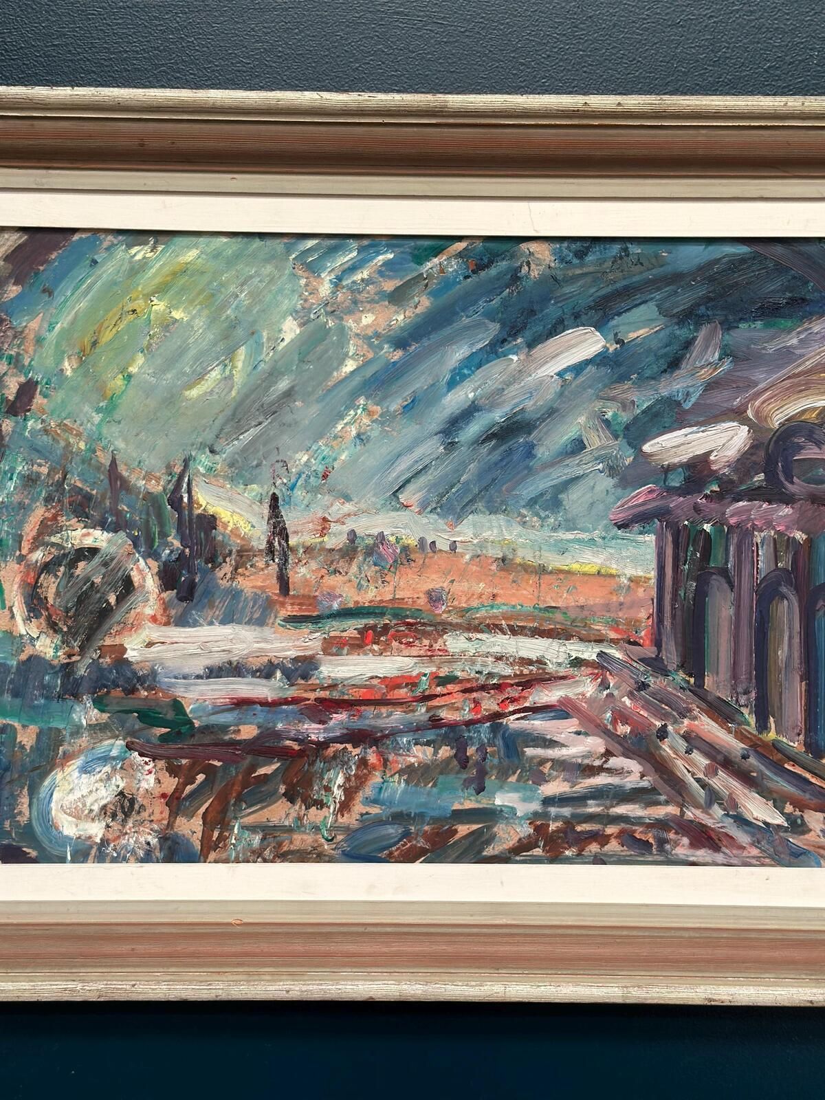 “The Harbor Arches” Oil On Canvas Painting. photo Art