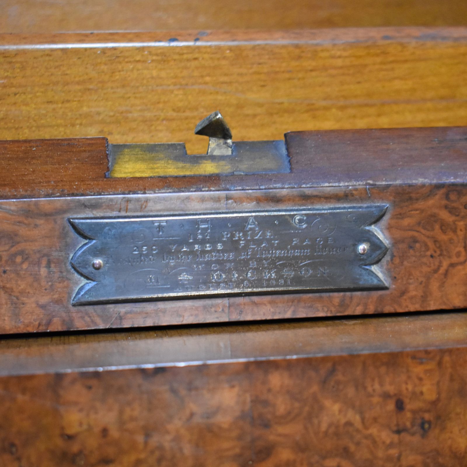 Antique 1881 James Shoolbred Walnut Campaign Stationery Tottenham House Cabinet photo 800.0