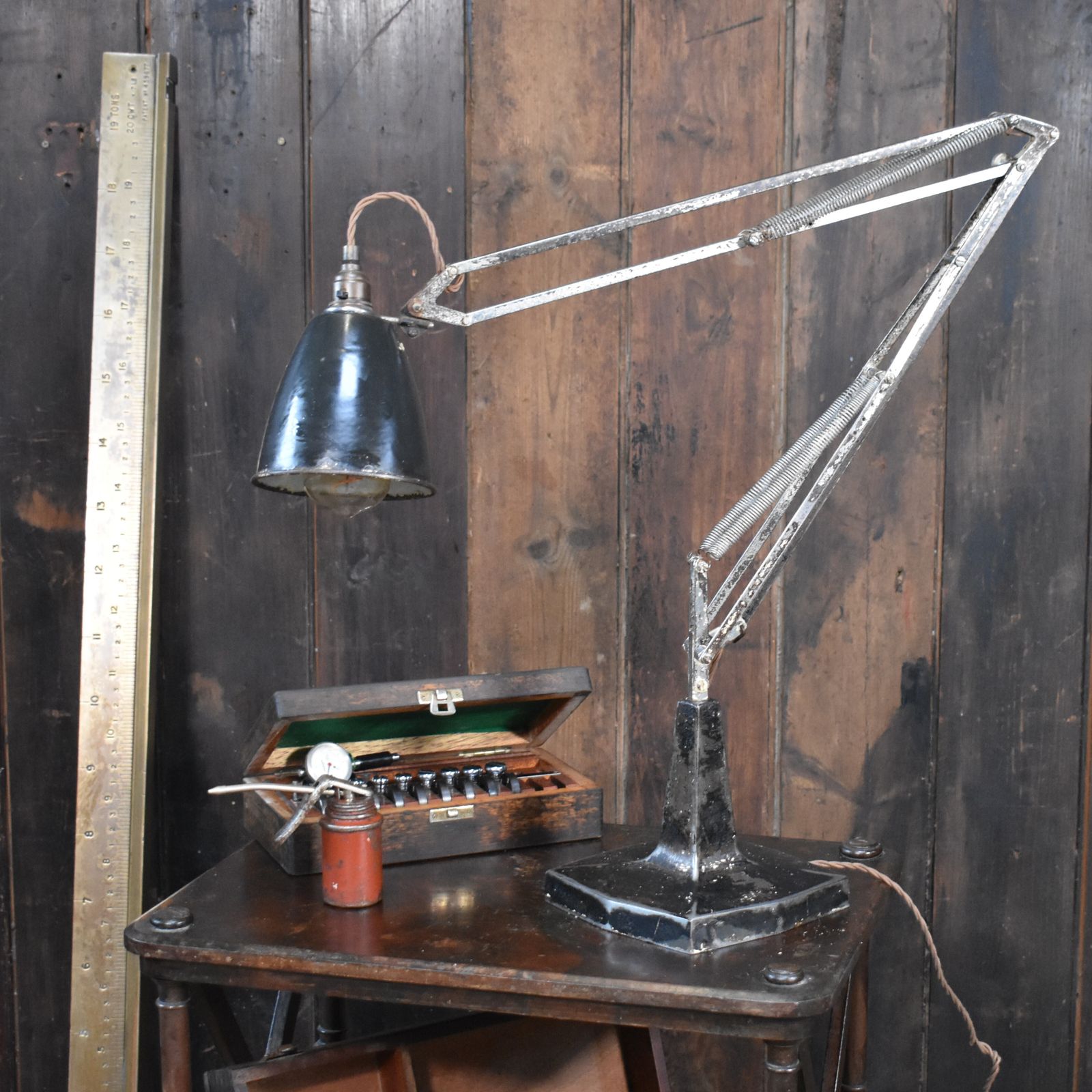 Antique Rare 1930s Model 1208 George Carwardine 4 Spring Large Anglepoise Lamp photo Lighting
