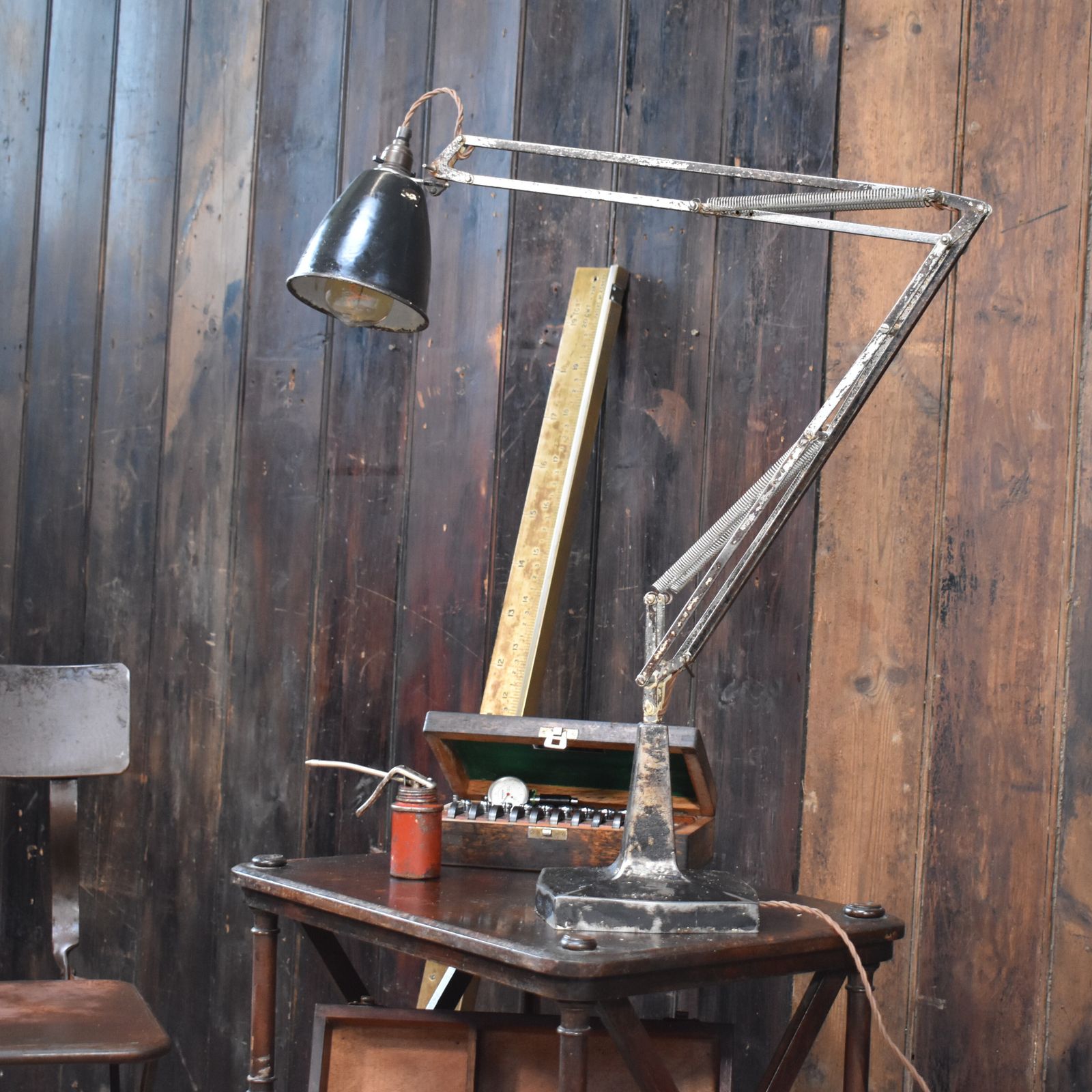 Lighting Antique Rare 1930s Model 1208 George Carwardine 4 Spring Large Anglepoise Lamp photo